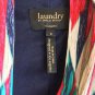 $165 0 Laundry by Shelli Segal V-Neck Striped Jersey Cap Sleeve Knot Blue Red