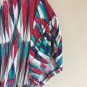 $165 0 Laundry by Shelli Segal V-Neck Striped Jersey Cap Sleeve Knot Blue Red