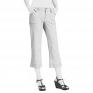 $79 2P Jag Jeans Petites Carson Crop White JP1551-40 WHT Cargo Pants Women's 2