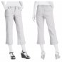 $79 2P Jag Jeans Petites Carson Crop White JP1551-40 WHT Cargo Pants Women's 2