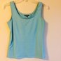 $44 PS NIC+ZOE 'Perfect' Tank Light Blue S Casual Cotton Sleeveless Cami Solid