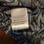 $58 PS Laura Max Twist Front Paisley Print Top Blue Black Purple 3/4 Sleeve S