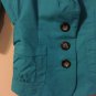 Luii PS Cropped Jacket Light Blue Tortoiseshell belted short sleeves Cotton S