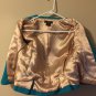 Luii PS Cropped Jacket Light Blue Tortoiseshell belted short sleeves Cotton S