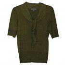 Classiques Entier Olive Green 2XS Silk Blend Sweater Women's PXS PP XS
