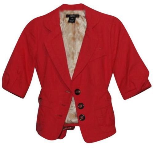 Luii PP Cropped Coral Jacket Orange Pink Tortoiseshell belted short sleeves PXS