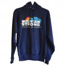 NWOT S Navy Blue Colorado Mountain Strong Pullover Hoodie Women's Men's Cotton