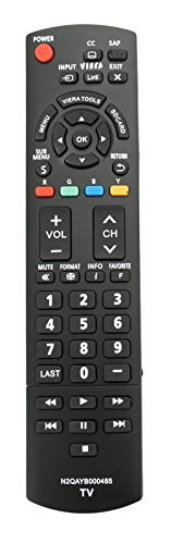 New N2QAYB000485 Replaced Remote fit for Panasonic TV TC-P50U2 TC-P50X2 TC-P54S2 TC-P58S2 TC-P65S2 T