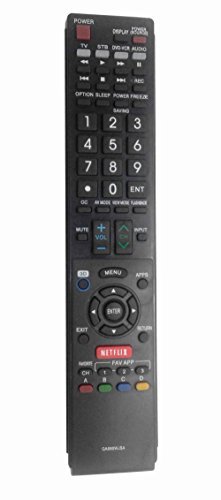 New Replace Remote GA890WJSA fit for Sharp TV LC70C6500 LC70C6500U LC70C7500 LC70C7500U LC70LE640 LC