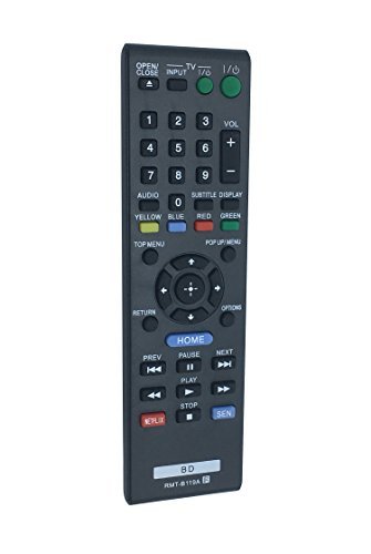 New Replacement RMT-B119A RMTB119A replace Remote fit for Sony Blu-Ray Disc DVD Player BDP-BX59 BDP-