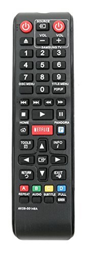 New Remote AK59-00146A fit for Samsung Blu-Ray DVD Player BDE5300 BDE5300/ZA BDE5400 BDE5400/ZA BDEM