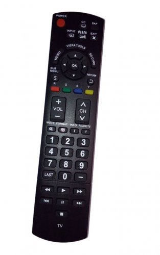 Replacement Remote Control Compatible for Panasonic TCL37E3 TC-L32U3 TCP46S30 TC-P42X3 TCL3232C TC-L