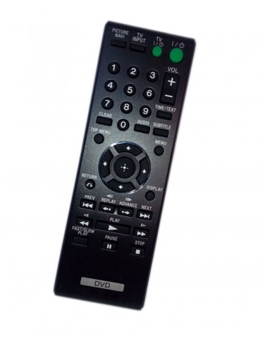 Replacement Remote Control Compatible for Sony DVPSR200P/B RMTD187P 148700611 DVP-SR200B DVPSR101 DV