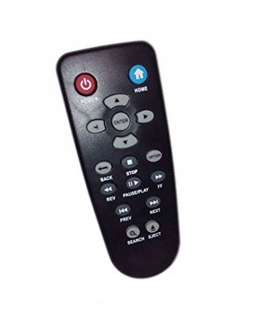 Replacement Remote Control Compatible for Western Digital WD TV HD Media Player WDAVP00BE WDAVN00BS 