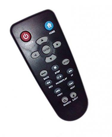 Replacement Remote Control Compatible for Western Digital WD TV Mini Media Player WDBAAM0000NBK WDBA