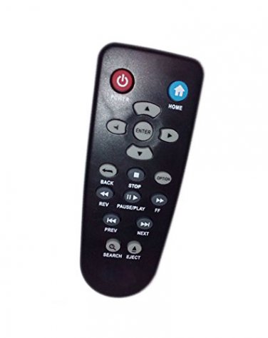Replacement Remote Control Compatible for Western Digital WD TV Live Hub Media Player WDBABZ0010BBK 
