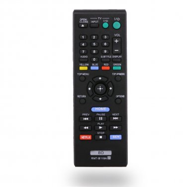Replacement RMT-B118A Universal Replacement Remote Control for Sony BD Blu-Ray Player RMT-B118A/RMT-