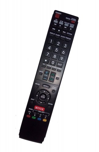 Replacement Remote Control Compatible for Sharp LC-60LE660U LC70SQ10U LC-70SQ10U LC80LE661U LC-80LE6