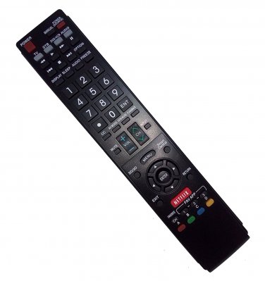 Replacement Remote Control Compatible for Sharp LC70EQ30U LC-60EQ30U LC70SQ15U LC-70SQ15U LC70UQ17U 