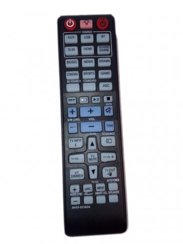 AH59-02583A Remote Control Replacement for Samsung HW-F850 HWF850/ZA HW-F850ZA HWF850ZA Sound Bar Sy