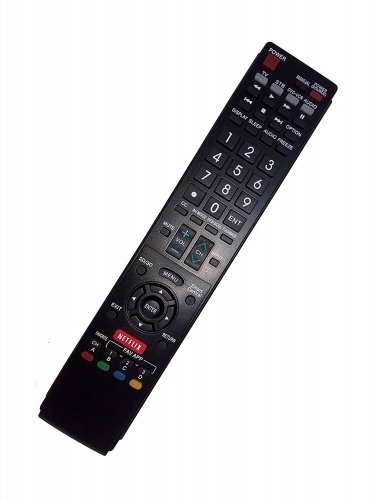 Replacement Remote Control Compatible for Sharp LC-70EQ30U LC60SQ10 LC-60TQ15U LC60UD27U LC-70LE660U