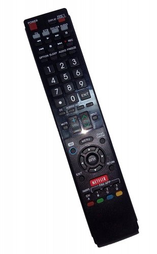 Replacement Remote Control Compatible for Sharp LC60C7450U GA935WJSA LC-52C6400U LC-40LE830U LC40LE8