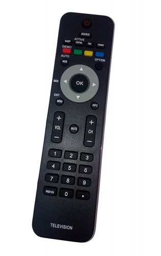 Replacement Remote Control Compatible for Philips 19MF338B 32PFL3504D/F7 42MF337 47MF437B 52PFL3603D