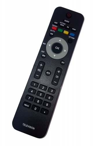 Replacement Remote Control Compatible for Philips 19PFL3504D/F7 26MF337B27E 32MF337B 37MF437B 42PFL7