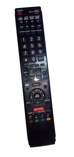 Replacement Remote Control Compatible for Sharp LC70LE755U LC60LE750U LC60LE632UN LC-60LE820 LC52LE8