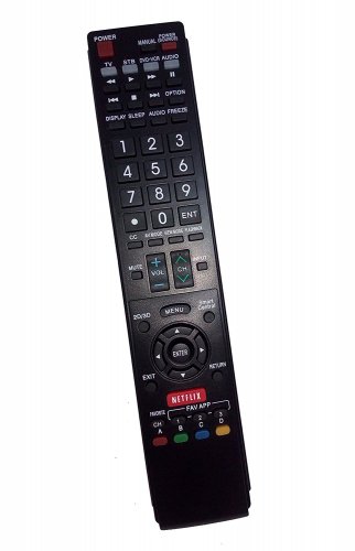 Replacement Remote Control Compatible for Sharp LC60LE661U LC-60SQ17U LC60TQ15U LC-70EQ30U LC70LE660