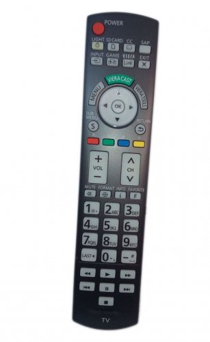 Replacement Remote Control Compatible for Panasonic TC-P50VT20 TCP42GT25 TC-P46G25 TCP50G25 TC-P54G2
