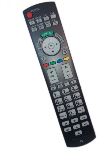 Replacement Remote Control Compatible for Panasonic TCP54VT25 TC-L42D30 TCP58VT25 TCP65VT25 TCL42D30