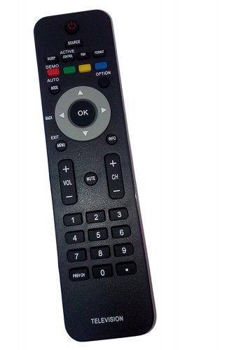 Replacement Remote Control Compatible for Philips 15MF227B27E 26PFL5322D37B 32PFL3506F7 40PFL3000/F8