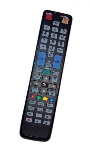 Replacement Remote Control Compatible for Samsung UE22C4000PWXZG PN50C590G4FXZC PN58C550 LE32C530F1W
