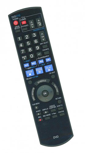 Replacement Remote Control Compatible for Panasonic DMREZ48VK EUR7659T70 DMR-EZ47VK DMREZ17 DMREZ28K