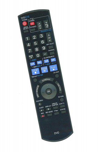 Replacement Remote Control Compatible for Panasonic DMR-EZ27P EUR7659T80 DMREZ47V DMR-EZ48V DMR-EZ37