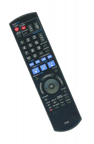 Replacement Remote Control Compatible for Panasonic DMREZ485VK N2QAYB000211 DMR-EA18 DMR-EZ27K DMR-E
