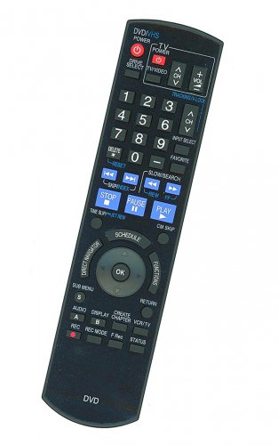 Replacement Remote Control Compatible for Panasonic DMREZ48VE DMR-EZ475VK DMREA38VK DMR-EZ17P DMR-EZ