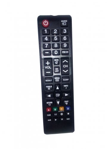 Replacement Remote Control Compatible for Samsung PL60F5000AFXZP AA5900750A LT24E310NHL T27C730ND UN
