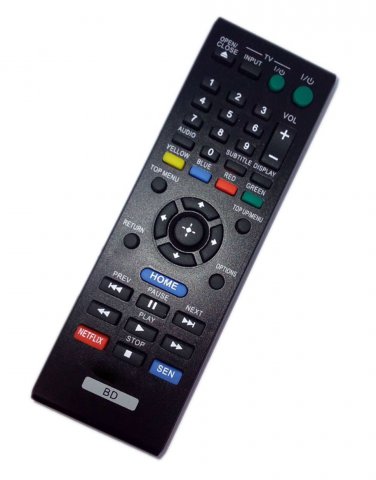 Replacement Remote Control Compatible for Sony BDP-BX310 BDP-S185 BDPBX38 BDPS5100E A1845317A BD Blu