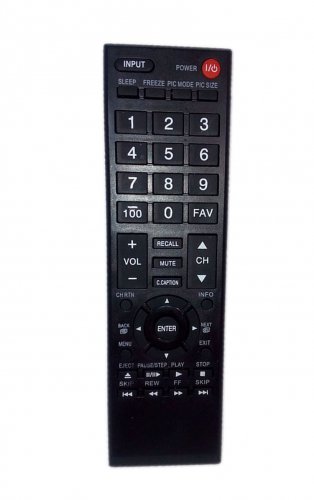 Replacement Remote Control Compatible for Toshiba 28L110U 19SL410X 22AV600 29L1350U 32C10 LED HDTV T
