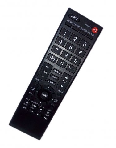 Replacement Remote Control Compatible for Toshiba 26SL400U 32C100U 32C110U 32C120 32C100U1 LED HDTV 