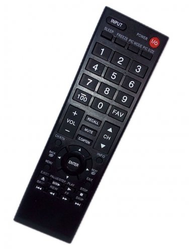 Replacement Remote Control Compatible for Toshiba 32L4200U 40L2400 50L2200 55S41U 65HT2U LED HDTV TV