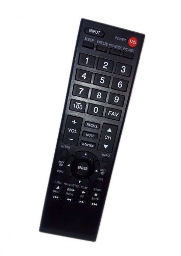 Replacement Remote Control Compatible for Toshiba 32L2200U 40L5200 50L1450 55SL412U 58L1350U LED HDT