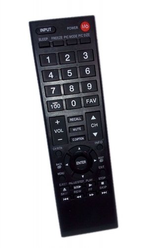 Replacement Remote Control Compatible for Toshiba 50L5200U 19L4200 22C10U 23L2300U 24L4200 LED HDTV 