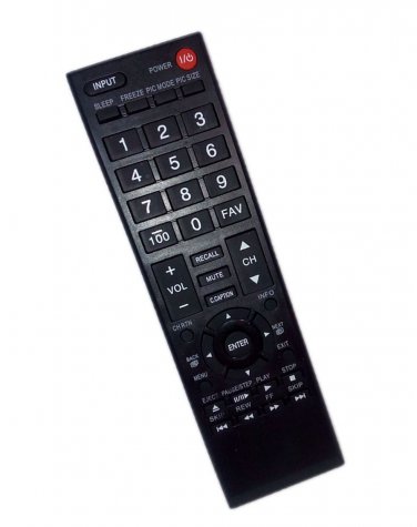 Replacement Remote Control Compatible for Toshiba 32L2300U 19L4200U 22C100U 32SL400U 40E20U1 LED HDT