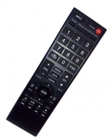 Replacement Remote Control Compatible for Toshiba 32L220U 24SL410UM 26C10 40SL412UM 46G310U LED HDTV