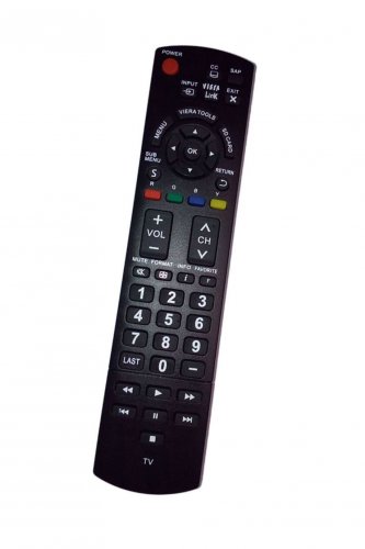 Replacement Remote Control Compatible for PANASONIC TC-P42U2 TC-P58S2 TC-65PS24 TH-32LRU20 TH-32LRU3
