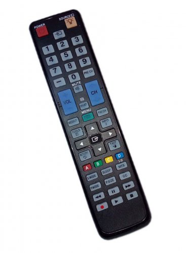 Replacement Remote Control Compatible for Samsung LE32C580J1K LN46D630M3FX LN55C610 PN50C550 PN63C55