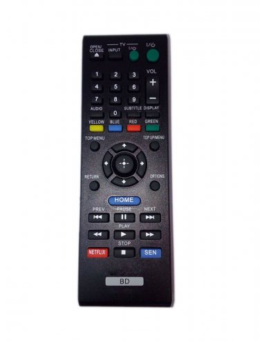 Replacement Remote Control Compatible for Sony BDP-S390WM BDP-185WN BDPS310 BDP-S3100/BF BDPS780 BD 